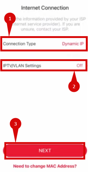 Mercusys Halo H60x internet connection type IPTV.png